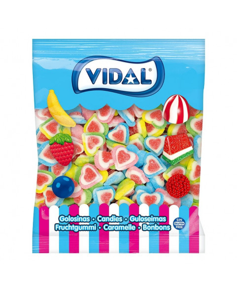 CUORI CUORI VIDAL PZ.250,cuori, tripli, caramelle, vidal, fragola, zuccherate, dolci, romantiche