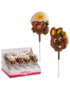 lecca cioccolato, dekora pasqua, pulcino cioccolato, coniglio cioccolato, lecca pasquali, dolci per bambini 2
