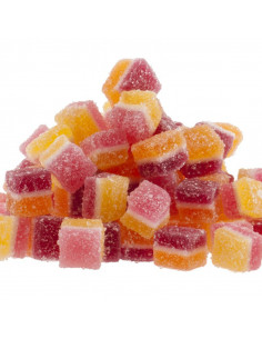 3 COLOR CUBES OF MIXED FRUIT JELLY 1 KG