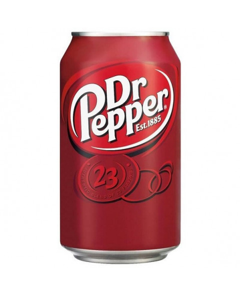 Dr. Pepper cola bibita ml.330 CM 12,5 x 6,5